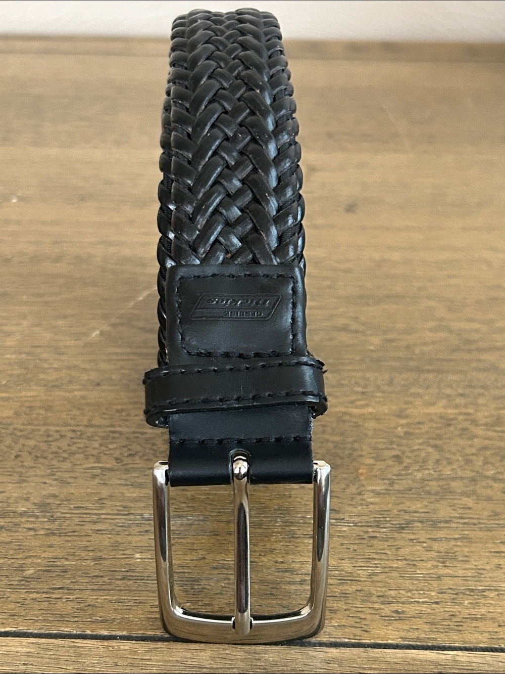 Dickies Black Man-made  V-Braided Leather Men’s Belt. Size 42.